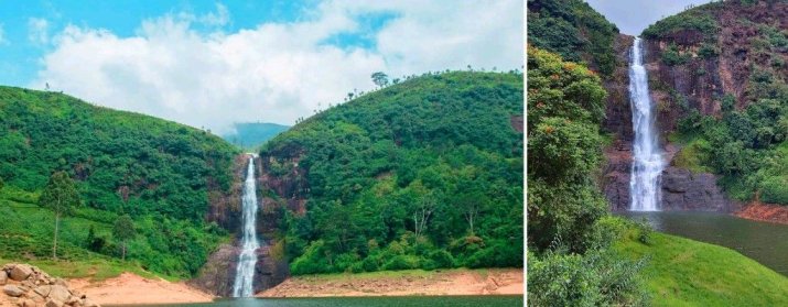 Adams peak waterfall
