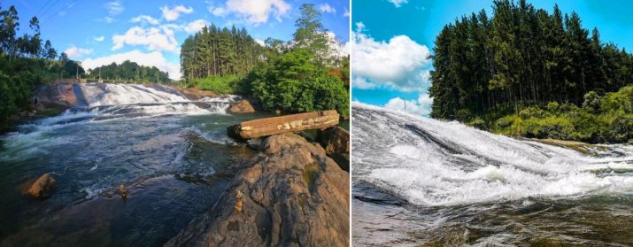 Natural water sliding point (Galpoththa)