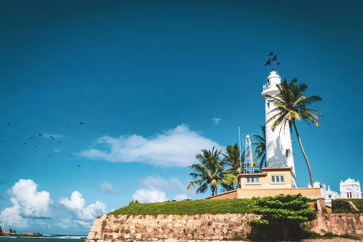 Galle Lighthouse and the southern coast